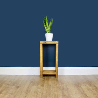 Infuse rustic charm into your living space with the Rustic Solid Wood Eling Side Table: Handcrafted in Hampshire, it offers both style and functionality.