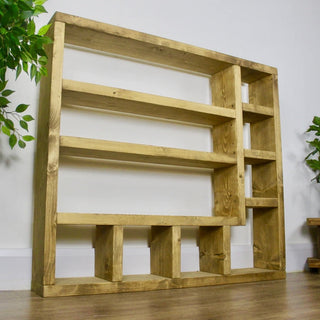 Organize your space with rustic flair using the Rustic Setley Shelving Bookcase: Featuring storage compartments, it adds charm and functionality.