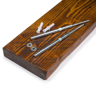 Presenting the Handmade Wall Mounted Shobley Floating Shelf: Crafted from solid wood, this rustic storage solution adds both style and functionality to your living space.