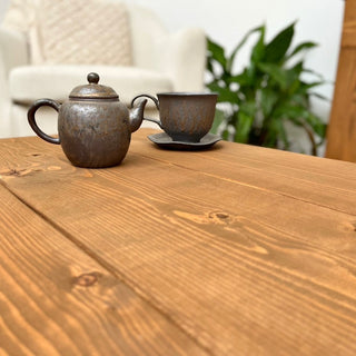 Elevate your living room with the Burley Small Solid Wood Rustic Low Coffee Table, crafted for timeless appeal and functionality.
