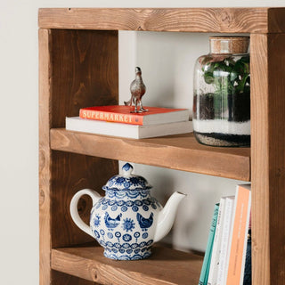 Display your collection with the Highcliffe Solid Wood Rustic Tall Bookcase Shelving Unit. Handcrafted from solid wood for a timeless rustic charm.