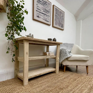 Introducing the Ryde Solid Wood Reclaimed Shelving Unit: Elevate your space with this eco-friendly and versatile bookcase, handcrafted from salvaged wood. Ideal for living rooms, bedrooms, or hallways, it provides stylish storage while showcasing the unique beauty of reclaimed materials.