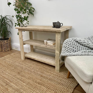 The Ryde Solid Wood Reclaimed Shelving Unit: Crafted from salvaged wood, this versatile bookcase brings eco-friendly charm and stylish storage to any living space.