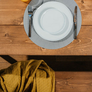 Revamp your dining area with the Moorland Handmade Industrial Dining Table: Combining rugged elegance and robust metal legs for a trendy dining experience.