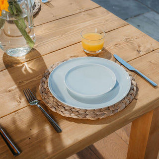Experience the charm of a rustic dining table with our bespoke farmhouse design, handcrafted from solid wood. This kitchen table offers modern rustic charm, perfect for cottage or farmhouse settings.
