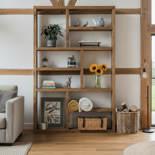 Blackfield Rustic Handmade Shelving Bookcase Shelving Unit