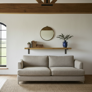 Blackshaw Solid Wood Industrial Floating  Shelf