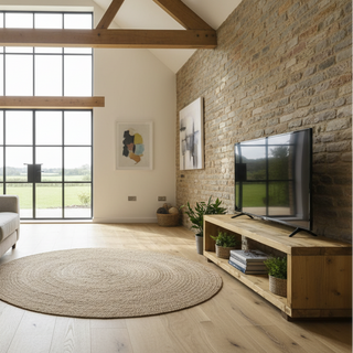 Calshot Solid Wood Handmade Rustic Extra Wide Tv Unit