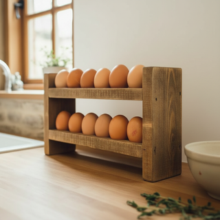 Clarkson Handmade Rustic Wooden Egg Holder