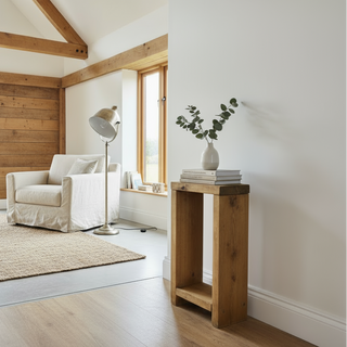 Rustic Solid Wood Eling Small Side Table