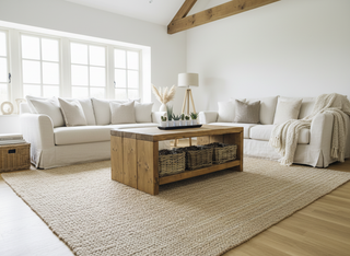 Farley Rustic Solid Wood Coffee Table