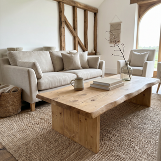 Exbury Solid Wood Live Edge Coffee Table