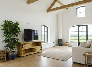 Bransgore Solid Wood Handmade Rustic Tv Stand with Storage