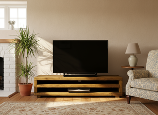 Kingston Rustic Tv Unit with Open Shelving
