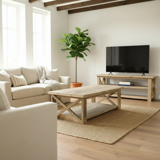 Winford Reclaimed Solid Wood Coffee Table With Storage