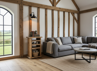 Hamptworth Rustic Solid Wood Handmade Hi-Fi Unit