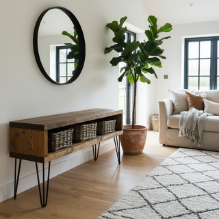 Holmestead Industrial Rustic Hallway Console Table