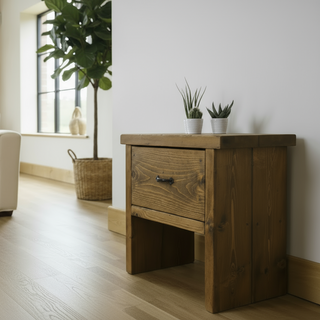 Portmore Handmade Rustic Bedside Table