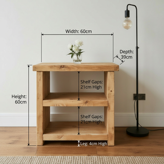 Ripley Handmade Rustic Bedside Table