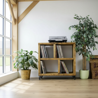 Rosedale Rustic Vinyl HIFI Storage Side Table