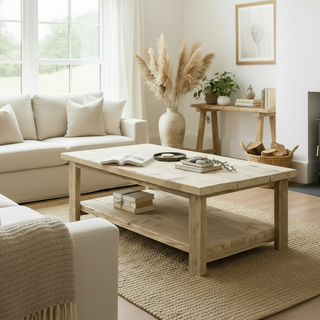 Ryde Handmade Reclaimed Wood Coffee Table with Storage