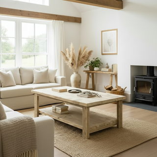 Ryde Handmade Reclaimed Wood Coffee Table with Storage