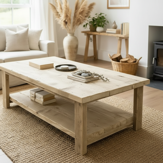 Ryde Handmade Reclaimed Wood Coffee Table with Storage