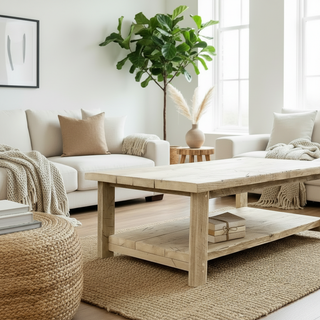 Ryde Handmade Reclaimed Wood Coffee Table with Storage