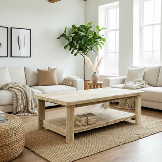 Ryde Handmade Reclaimed Wood Coffee Table with Storage
