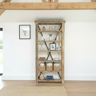 Winford Large Solid Wood Reclaimed Bookcase
