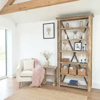 Winford Large Solid Wood Reclaimed Bookcase