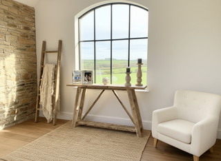 Yarmouth Handmade Solid Wood Reclaimed Console Table with Storage