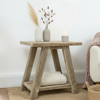 Yarmouth Handcrafted Reclaimed Solid Wood Side Table