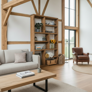 Blackfield Rustic Handmade Shelving Bookcase Shelving Unit