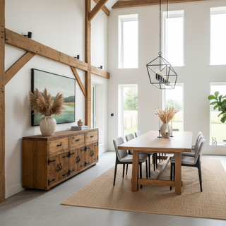 Chelmorton Handmade Rustic Extra Large Sideboard with Drawers