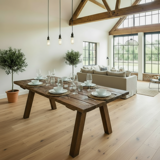 Portland Handcrafted Reclaimed Wooden Garden Dining table