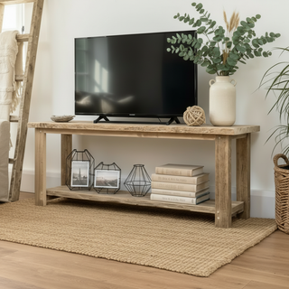 Ryde Handcrafted Reclaimed Wood Tv Unit with Storage