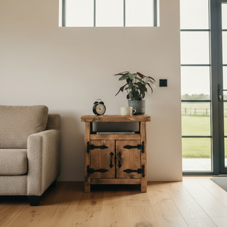 Alderbury Rustic Handmade Solid Wood Bedside Table