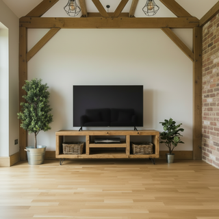 Sway Solid Wood Rustic Tv Media Console