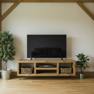 Sway Solid Wood Rustic Tv Media Console