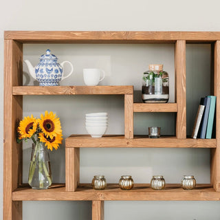 Explore rustic elegance with the Brockenhurst Extra Large Rustic Bookcase Shelving Unit, featuring drawers for storage and timeless solid wood craftsmanship.