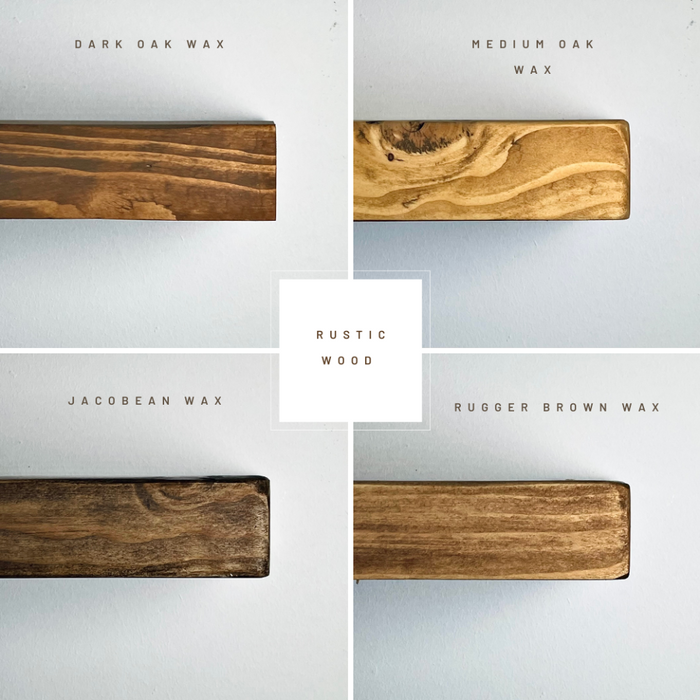 Solid Wood Rustic Corner Floating Shelves | 19.5cm Deep