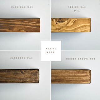 Discover rustic wood colour samples: dark oak, medium oak, jacobean, and rugger brown wax. Each provides a unique, natural finish, enhancing the timber's character. Crafted with sustainable materials for durable, eco-friendly results.