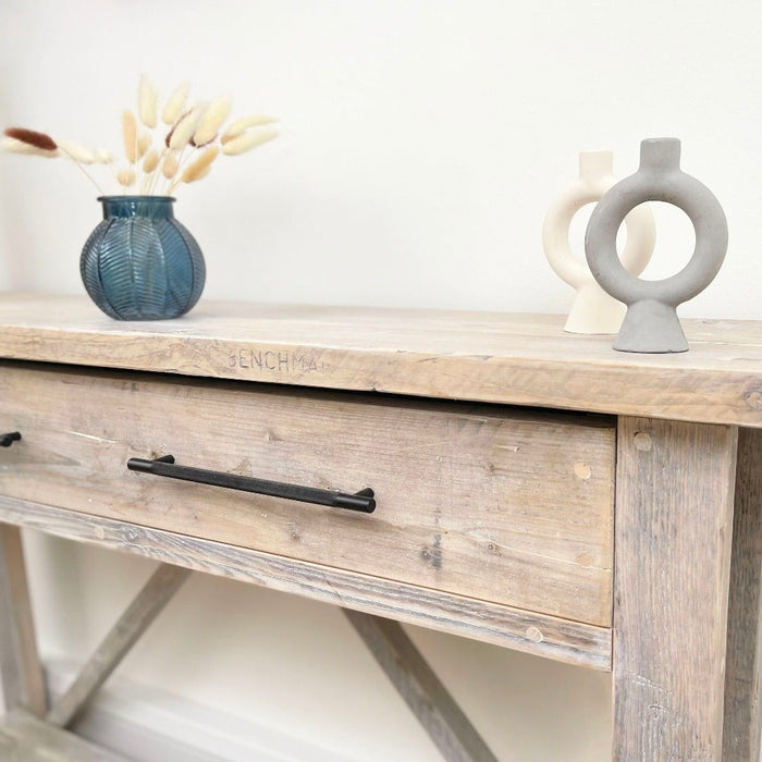 Reclaimed Solid Wood Barton Console Unit With Storage