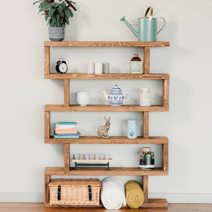 Rustic Solid Wood Christchurch Bookcase
