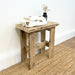 Rustic Ryde Stool side table made from reclaimed wood finished in a natural wax by Rustic Dreams 