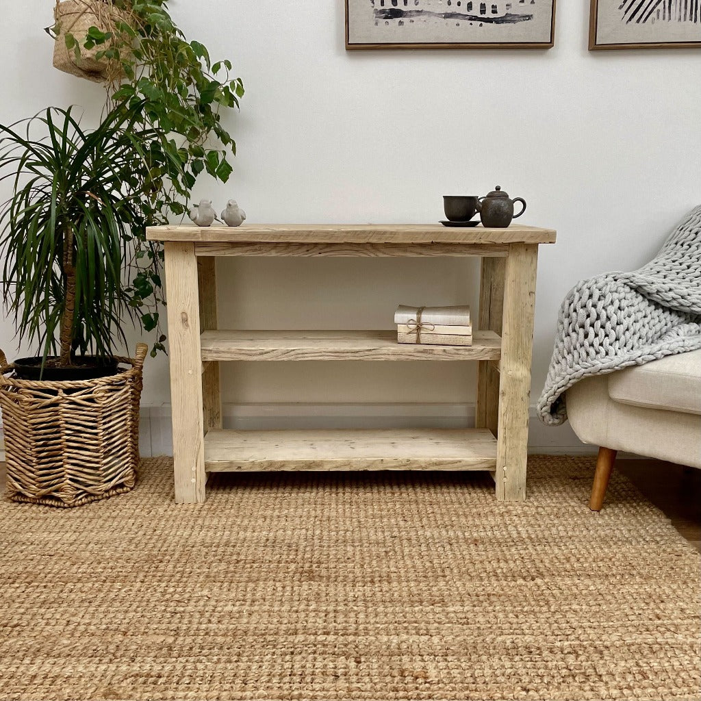 Rustic Shelving Unit Short Ryde Solid Wooden Shelving Unit | Rustic Dreams