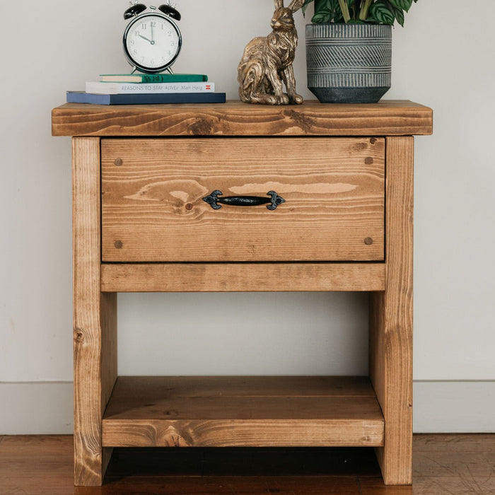 Rustic Breamore Bedside Table