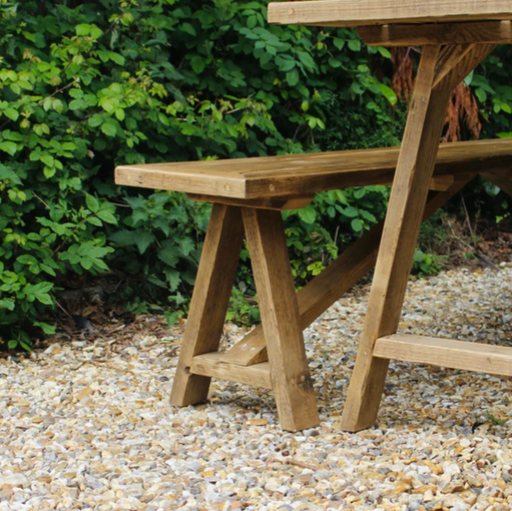 Handmade Reclaimed Rustic Bench by New Forest Rustic Furniture. finished in a clear natural wax